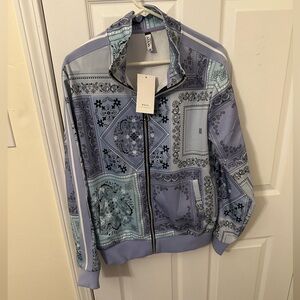 Blue and Gray Patterned Jacket
